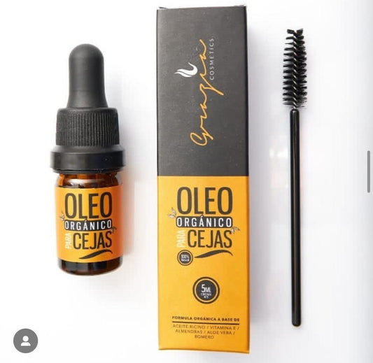 🌿 Óleo Orgánico para Cejas y Pestañas – Nutrición natural para una mirada más fuerte y definida